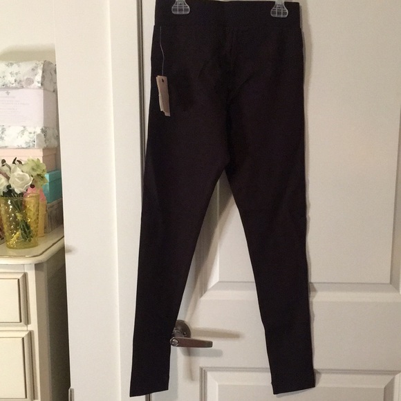 Dark Coffee Brown Compression Leggings - Picture 4 of 9